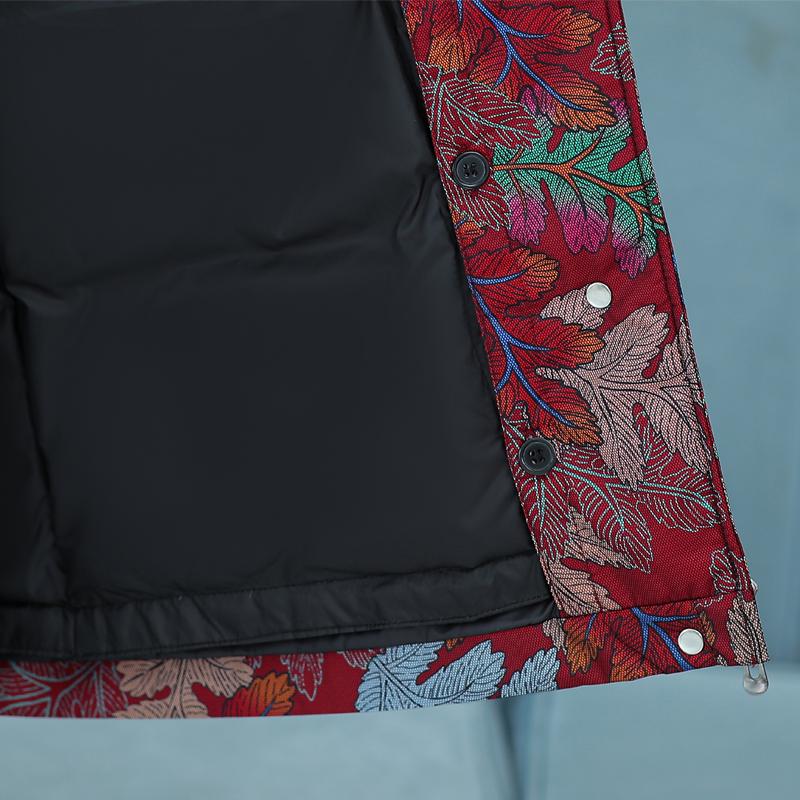 Женские пуховики среднего возраста Зимние винтажные парки Меховой воротник Подкладка Съемный Большой размер Элегантные Толстые Теплые Пуховики Женская верхняя одежда