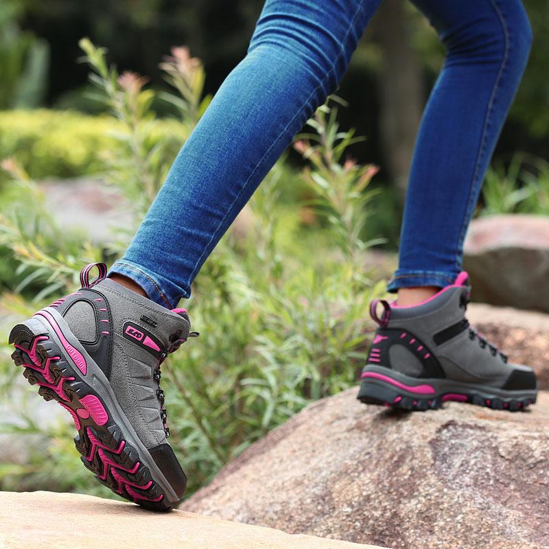 GOFFUN Men Hiking Shoes High Quality Sneakers Autumn Winter Trekking Mountain Waterproof Climbing Athletic Outdoor Sport Shoes Boots