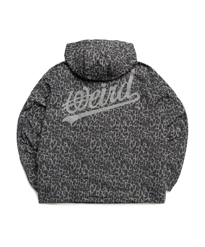 WEIRDWORLD Reflective Leopard Anorak Grey