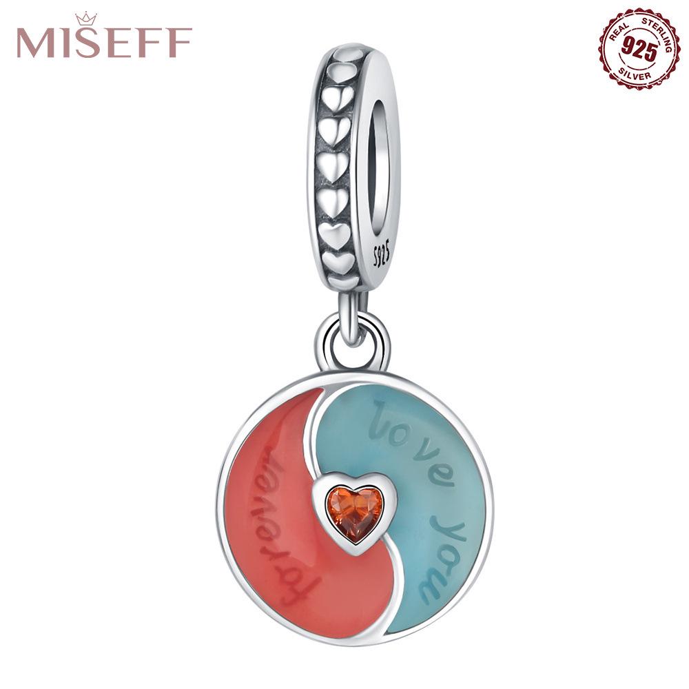 Sterling Silver S925 Heart Tree of Life Planet Pendant Charm for DIY Bracelets