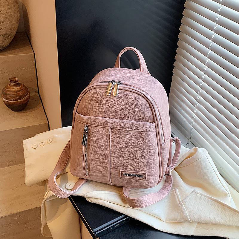 Модный универсальный рюкзак для поездок Женский новый большой вместимости Простой универсальный дорожный маленький рюкзак