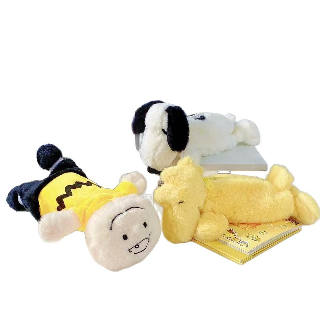 Плюшевая пенал-сумка Snoopy Charlie Tuck с большой вместимостью для студентов и детей