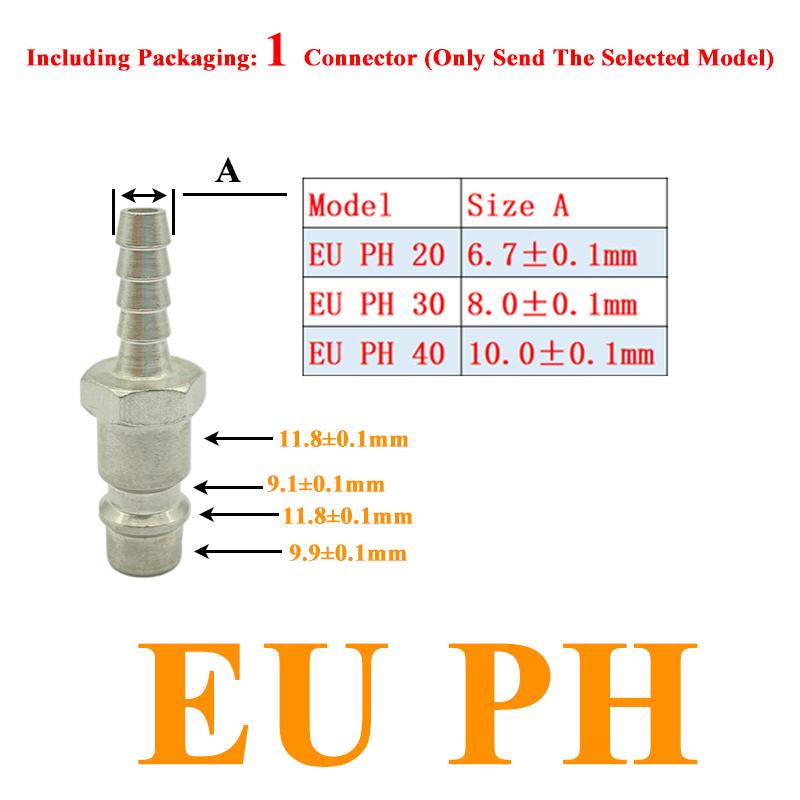 EU Air Hose Fittings Coupling Compressor Accessories Quick Release Fitting European standard Pneumatic Connector Rapidities