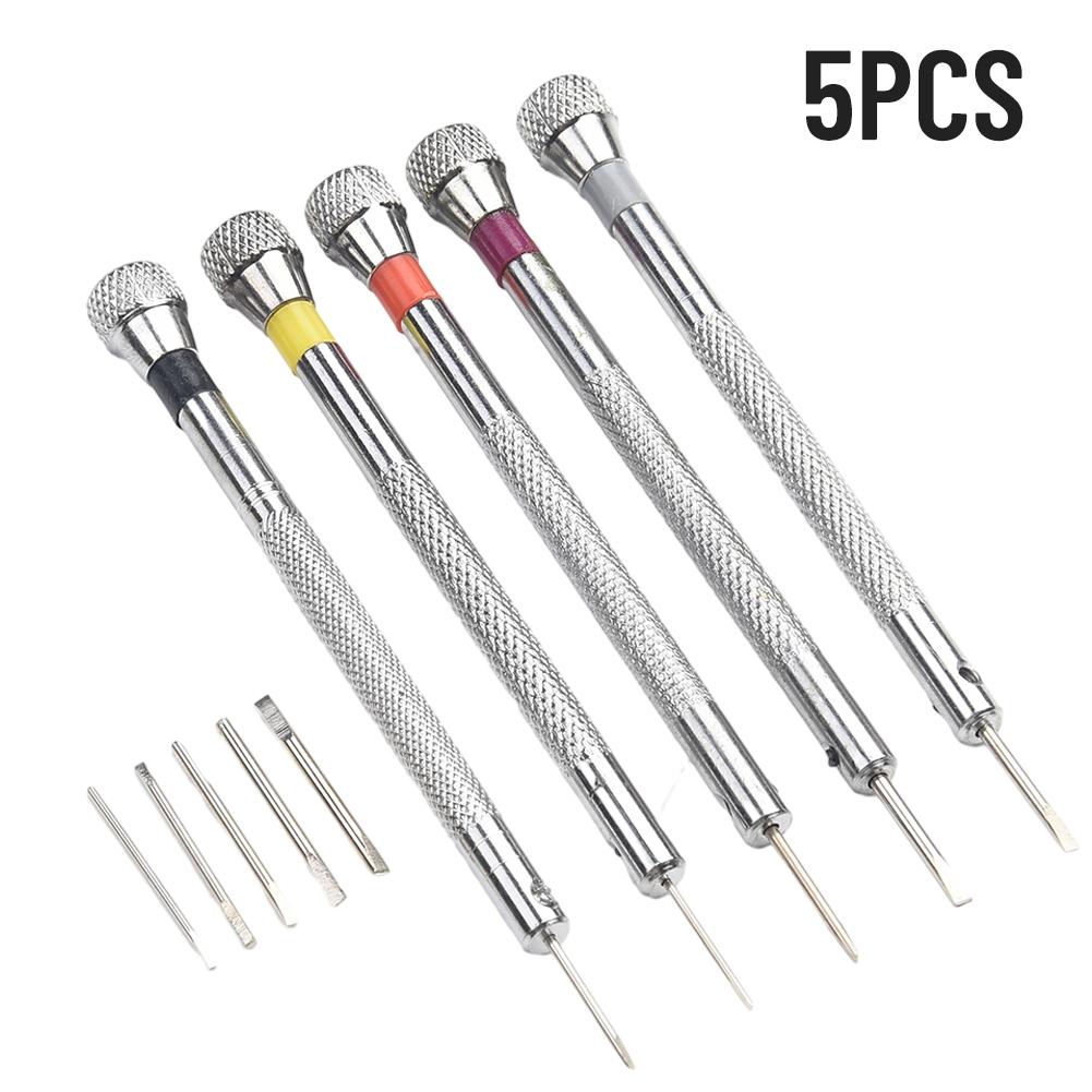 Screwdriver Repair Tool Set Steel Material Watchmaker 5Pcs