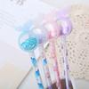 10pcs 0.5mm Girly Heart Butterfly Sequin Gel Pen Cute Black Water Pen Creative Office Stationery Signature Pen