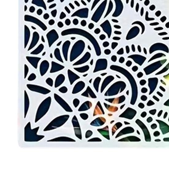 Набор трафаретов для рисования 11,8 дюйма Большие многоразовые ПВХ шаблоны с геометрическими и цветочными узорами Декоративный настенный трафарет для DIY искусства и домашнего декора
