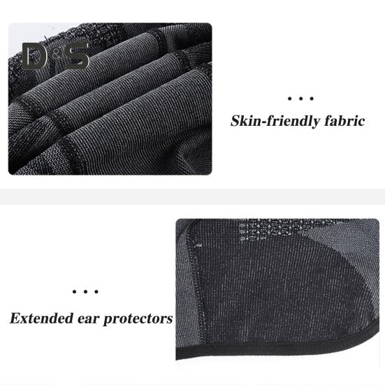 Велосипедная шапка для езды на открытом воздухе, ветрозащитная защита ушей, подкладка для мотоциклетного шлема, эластичная шапочка для бега, для мужчин и женщин, на все времена года, подшлемная шапка-череп