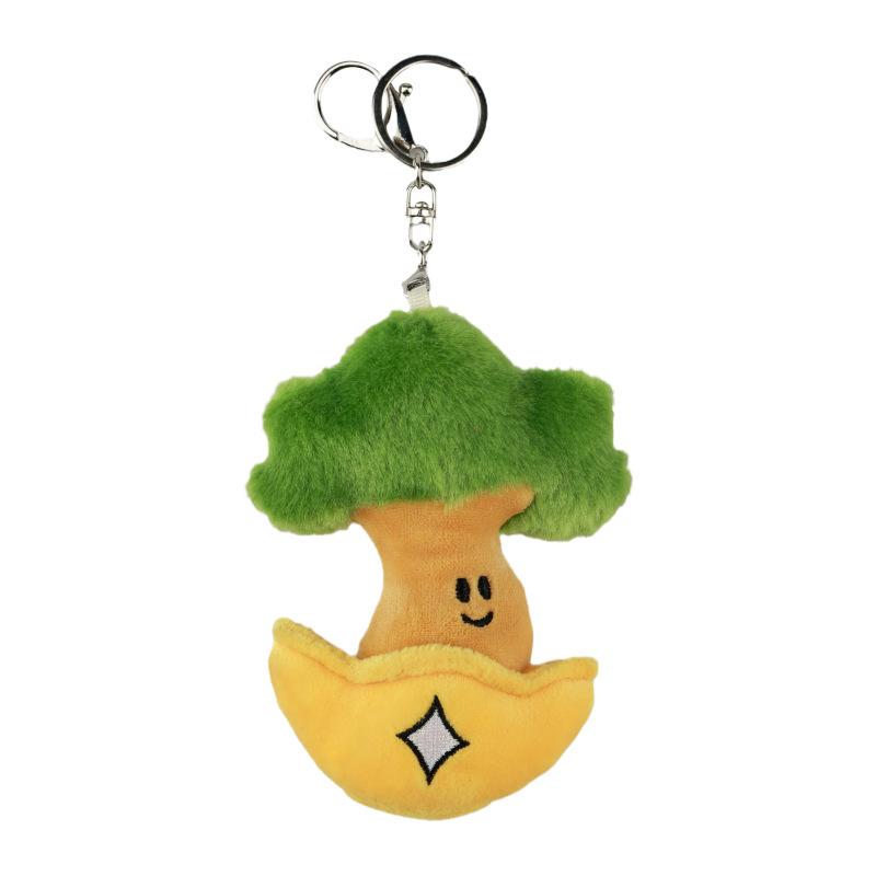 Creative Lucky Decoration Fortune Tree Doll Keychain Pendant Cute Cartoon Plush Toy Personality Funny Quirky Keychain Gift