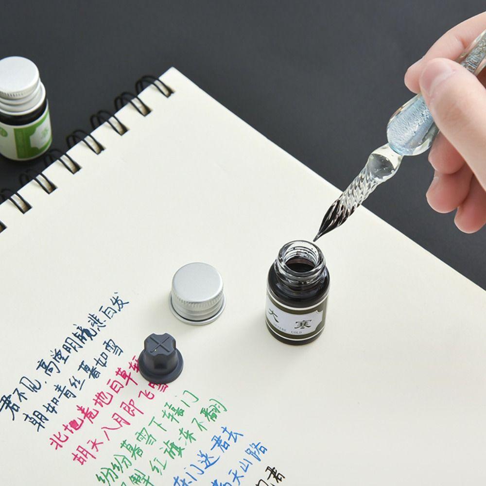 7 мл безуглеродные чернила для рисования перьевой ручки, цветные чернила для заправки, школа, офис