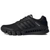 CC Revolution Comfortable Fabric Synthetic Leather Shock Absorbing Non-Slip Low-Top Casual Running Shoes Unisex Sneaker Black GV7310