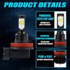 H11 Светодиодные лампы для противотуманных фар Высокая мощность 3000K 6000K 12000K H8 H9 H16JP Белый Желтый Синий Лампа противотуманной фары Комплект ДХО