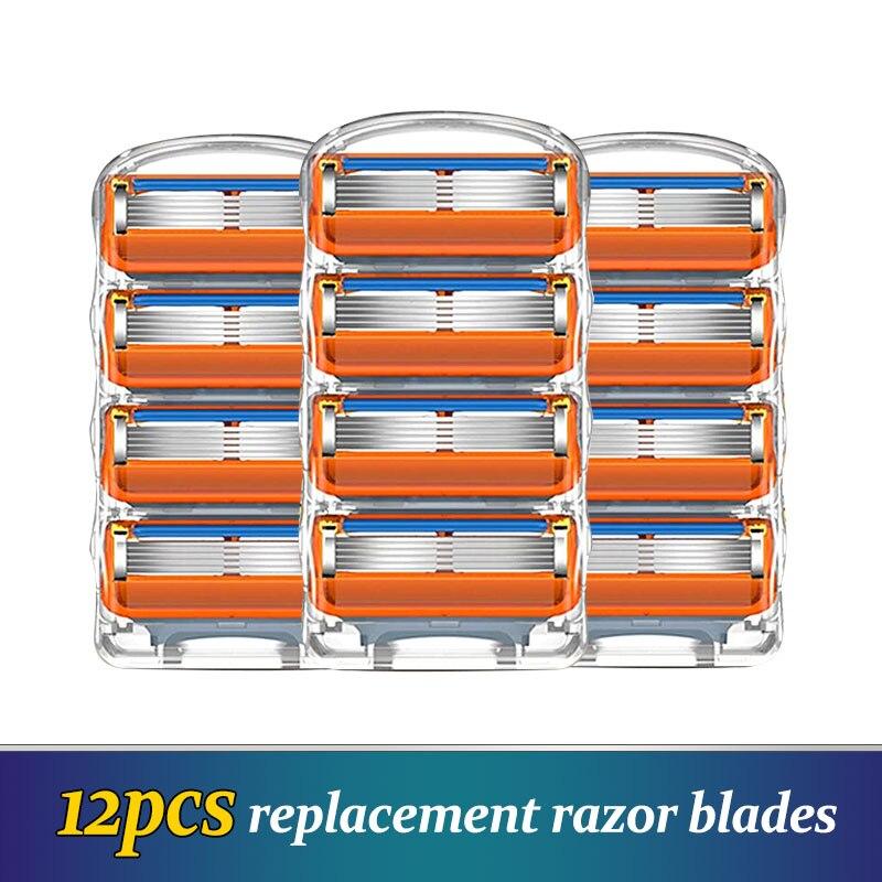 Сменные головки для бритв для мужчин | 5-слойные кассеты для бритья | Лезвия для бритья бороды и лица