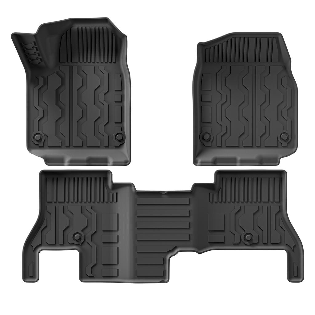 For GMC Hummer EV SUV 2022- 2024 2025 Car Floor Mats Trunk Backrest Pad All Weather Floor Liner TPE 3D Foot Mat Black