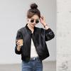 Ретро кожаная куртка женская дизайнерская весна и осень новая одежда для мотоциклистов популярная куртка топ