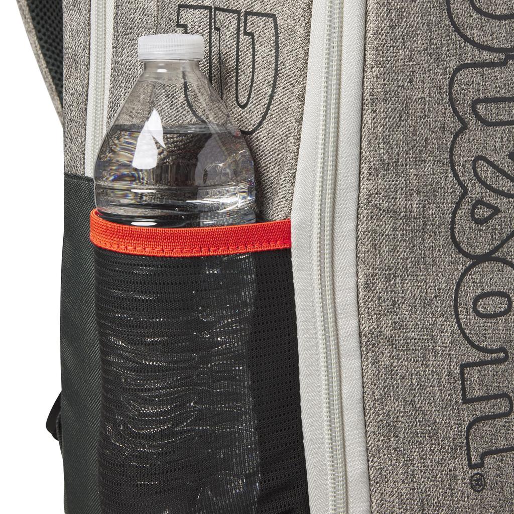 Теннисный рюкзак WILSON Team - Heather Grey, вмещает до 2 ракеток