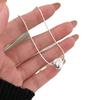 Серебряное ожерелье 925 пробы с бусиной-подвеской, простое, для женщин, свадебные, помолвочные украшения, модные классические, подарок, вечеринка, высокое качество