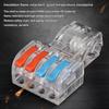 T Type Wire Connector Mini Fast Connector Docking Push-in Terminal Blocks  Electrical