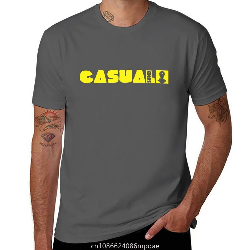 Casualkicks in yellow T-Shirt for a boy sports fans korean fashion Men's clothing