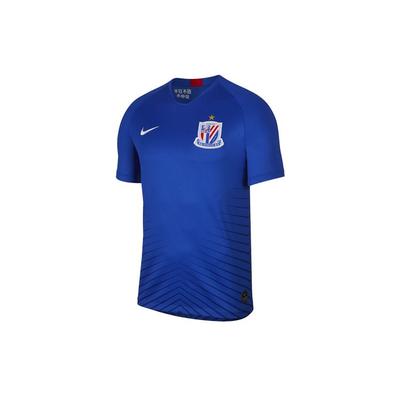 Футбольная майка с короткими рукавами Breathe Shanghai Shenhua Home Футболка Fan Edition Мужские топы Синие AR4702-481