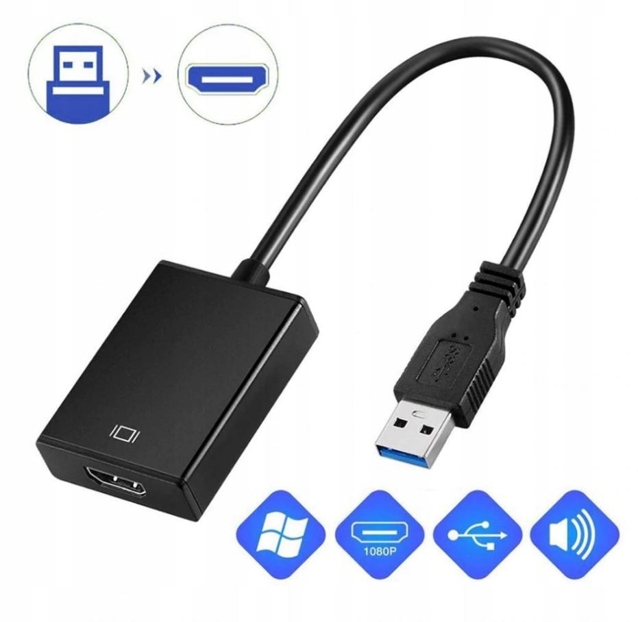 Adapter For Computer, Co2, Usb To Hdmi Full Hd Converter 0110