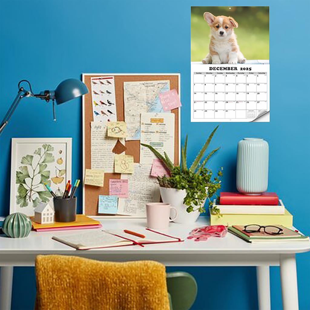 Экологичный настенный календарь с изображением собак, планировщик на 13 месяцев