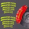 ZJH5   For Mercedes Benz AMG Waterproof Decals High-Temperature Resistant Brake Caliper Car Stickers Reflective Vinyl Wheel Rim Decals