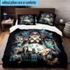 3PCS Colorful Web Adams Design 3pcs Bedding,Including 3PCS Duvet Cover And 2pcs Pillowcases Perfect for Christmas,Ideal for Bedroom, Dormitory