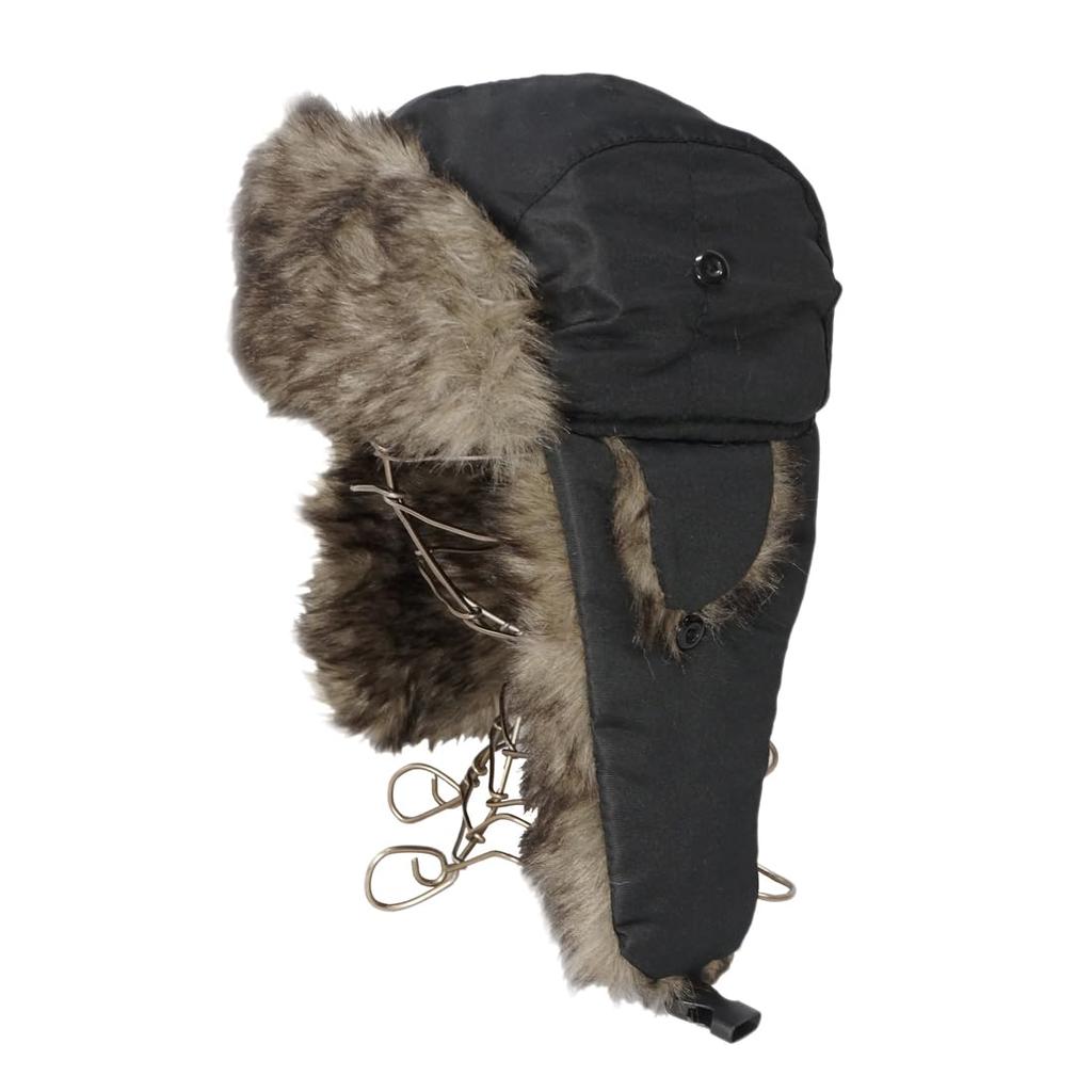 Кепка пилота с ушами x 2way искусственный мех большой размер летная кепка защита от холода водоотталкивающая прочная кепка для мужчин и женщин [Aiming Flow] мужская