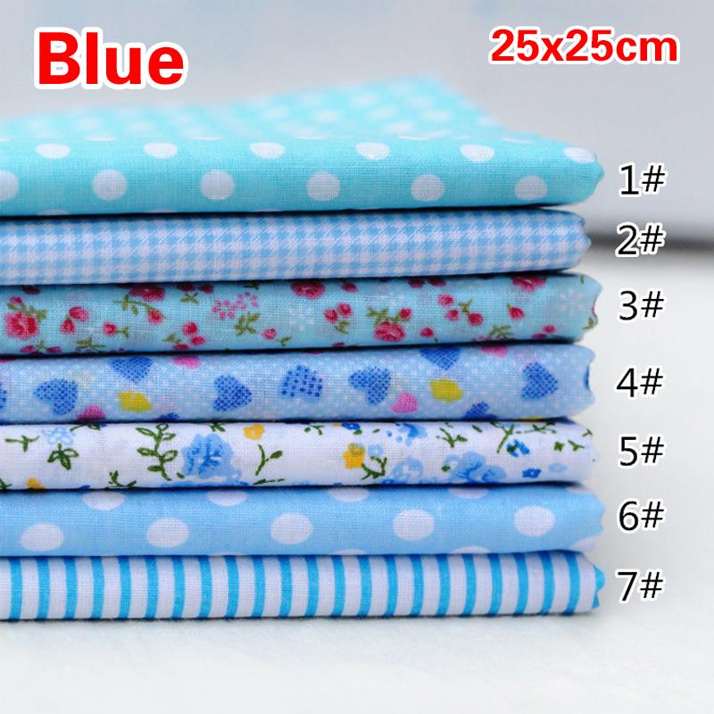 9 цветов ручная работа лоскутное хлопчатобумажная ткань скрапбук набор пэчворк поделки шитье (Размер:25x25cm)