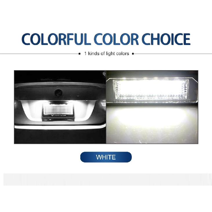 2Pcs For Seat Altea XL 2006-2015 Leon2 2005-2012 Leon3 2012 ~2017 Car Led Bulbs Number License Plate Lights Lamp Canbus No Error