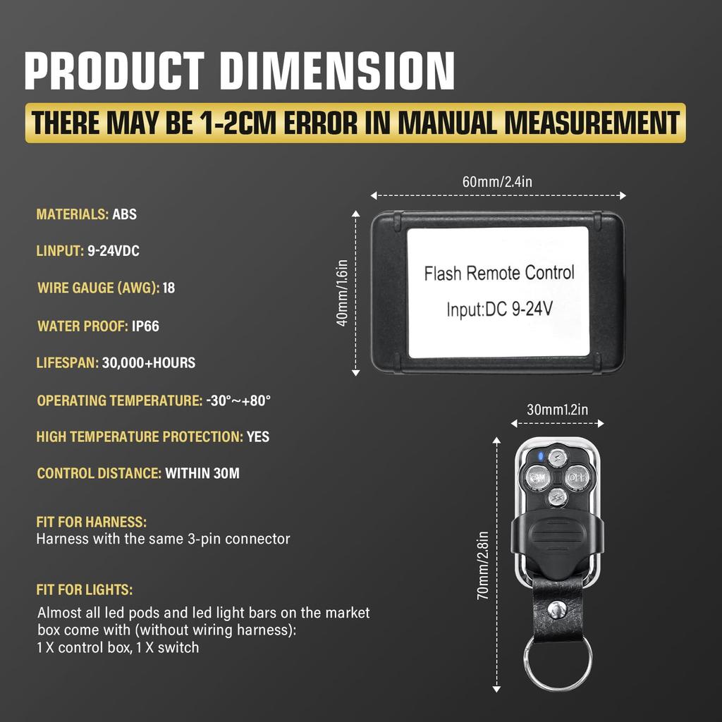 Универсальный комплект жгута проводов для светодиодной противотуманной фары 40A 12V DC 2 Lead LED