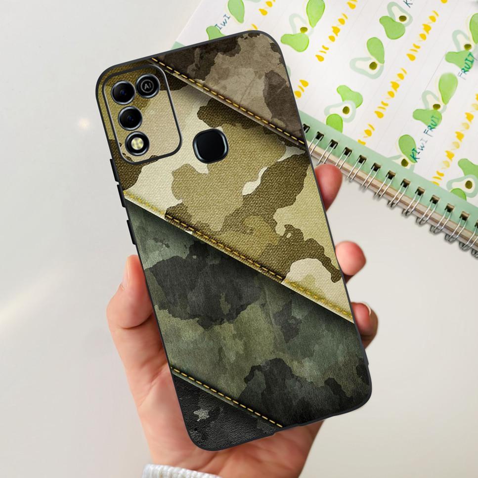 Для Infinix Hot 11 Play 6.82" Мягкие Силиконовые Чехлы Для Телефона Для Infinix Hot 11 Play 11play 10Play Чехол Роскошные Цветы Funda Capa