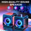 1 Pair Computer Speaker Subwoofer USB Bluetooth-compatible Wired Portable Mini Speaker No Delay Stereo Sound Loudspeaker PC Computer Laptop Notebook