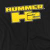 Унисекс футболка для взрослых Hummer H2 с логотипом-блоком