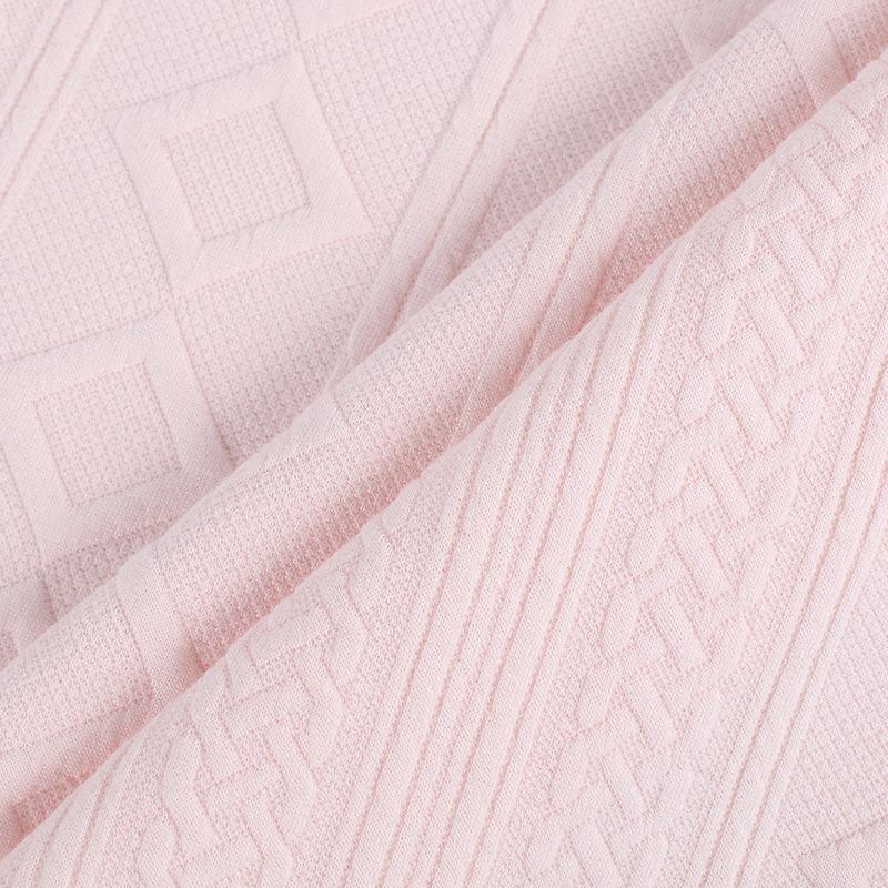 Women's Diamond Grid Jacquard Knit Sweater Fabric - Polyester-Spandex Blend