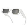 Puente Sunglasses for Men and UV UV400 Women, Stylish, White, Smoke, Black, Square, Slim, Thin, Driving, Protection,