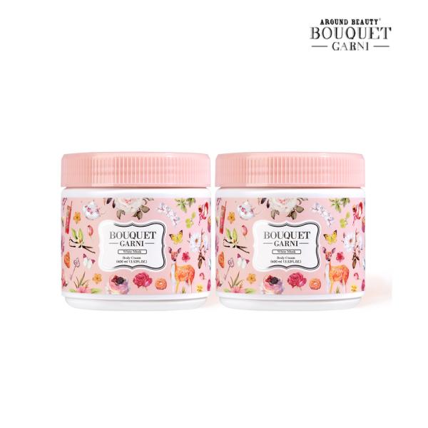 Bouquet Garni Deep Nourishing Body Cream White Musk Scent 400ml x2