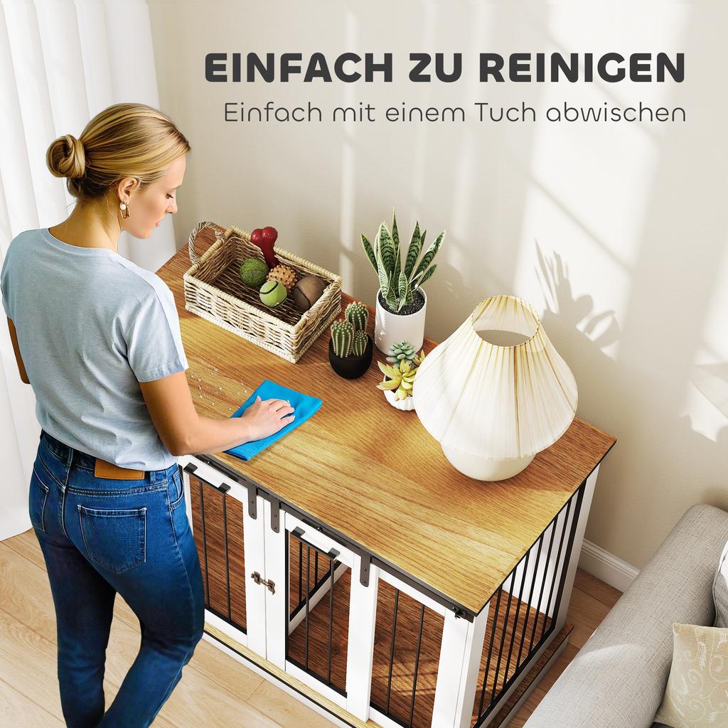 Dog Crate Furniture for Large Dogs, Double Dog Cage for Small Dogs