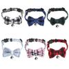 Cat Buckle with Bell Grid Collar Cats Collar Pet Supplies Puppy Collar Kitten Collar