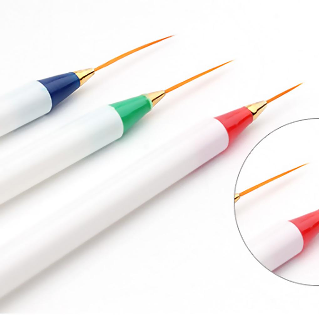 Горячая Распродажа 3 шт./Набор Женские DIY Рисование Живопись Полосатый Пластиковый Набор Кистей для Ручек с Вытягивающейся Линией