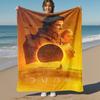 1pc DuneOutdoor Flannel Blanket Soft Plush Decor for Picnics, camping,Bedroom, Playroom, or Lunch Breakn1185A