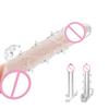 Penis Sleeve Delay Ejaculation Silicone Sex Toys For Couples Crystal Penis Extender Enlarger Cock Enlarger Ring Sex Shop