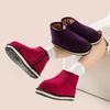 Winter Cotton Slippers Women's New Middle-aged and Elderly Cotton Shoes All-inclusive Heel Velvet Warm Home Non-slip Mother Shoes