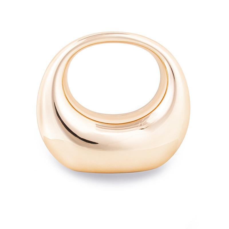 European And American Acrylic Metal Texture Bag, High-End Simple Celebrity Dinner Handbag