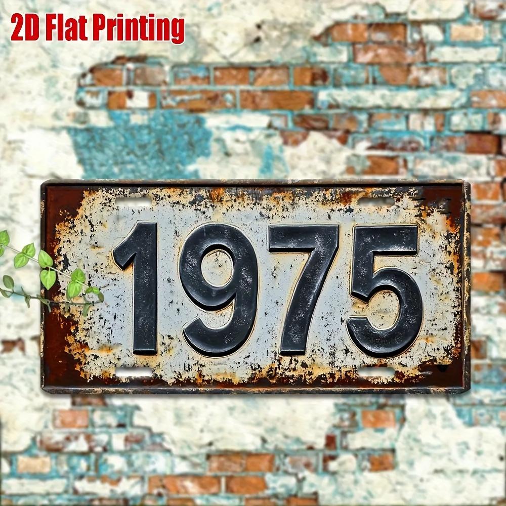 D Flat Printing Винтажная металлическая номерная табличка шт Декоративная табличка см x см Алюминиевый настенный декор для бара Гаража