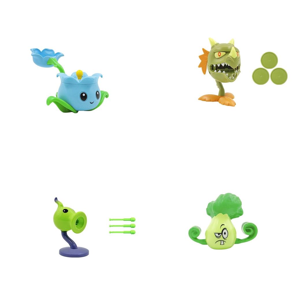 Растение против. Игрушечный автомат-пулемет для зомби, стреляющий горохом, васильковый набор аксессуаров, сумка