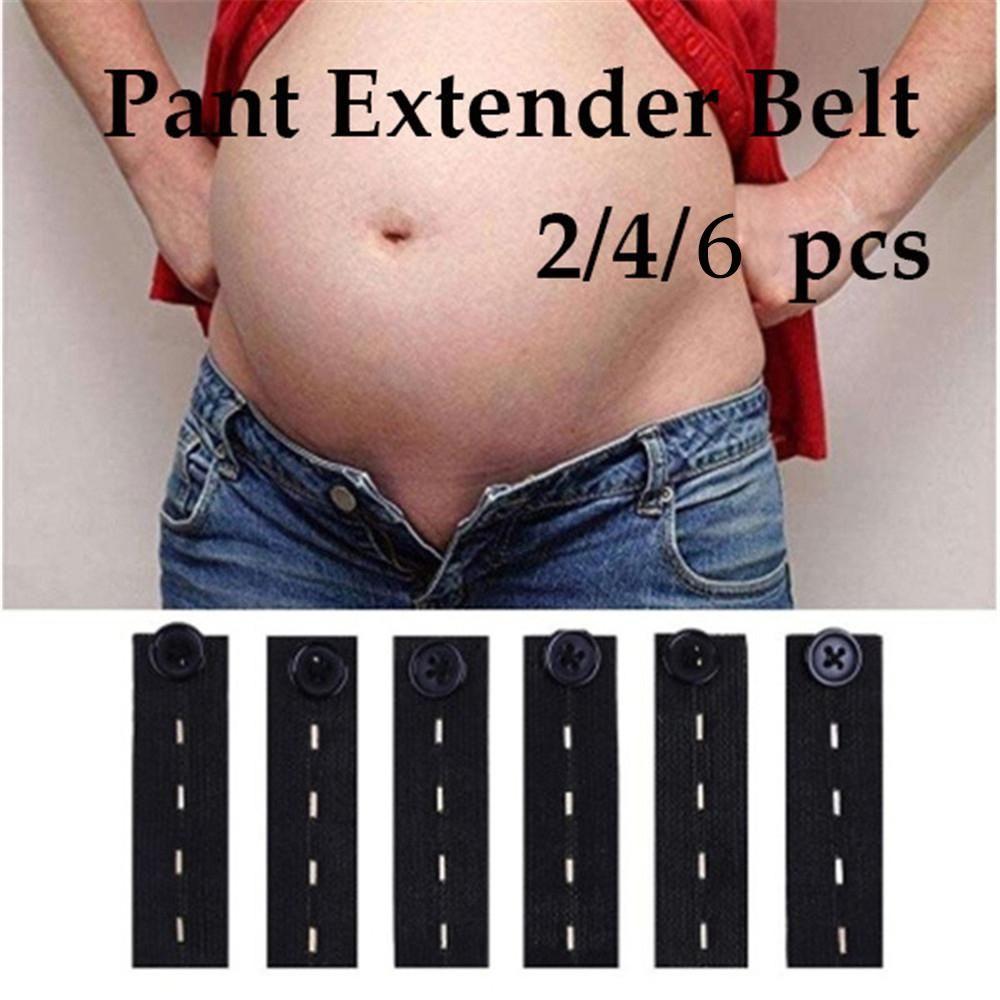 2/4/6PCS Jeans Skirts Garment Accessories Maternity Waist Band Button Hooks Pant Extender Belt