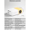 YG300 Portable Projector Smart Home Theater Media Player for Home Theater Cartoon Movies