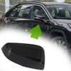 Накладка на крышку правого бокового зеркала для TOYOTA RAV4 2019-2023 2024, окрашенная в черный цвет