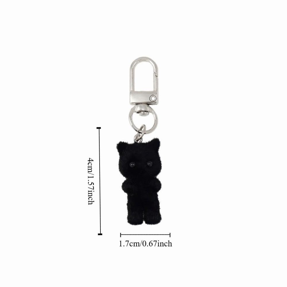 Ornaments Cat Keychain Creative Car Key Ring Fashion Plush Cat Pendant Key Decor